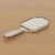 1930s French Art Deco Silver Beveled Hand Mirror For Sale - Image 10 of 11