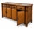 Mid 20th Century Vintage Rattan and Bamboo-Style Sideboard With Glass-Inset Top – Tropical Regency Cabinet For Sale - Image 5 of 9