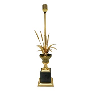 Regency Gilt Wheat Leaves Table Lamp, 1970s For Sale