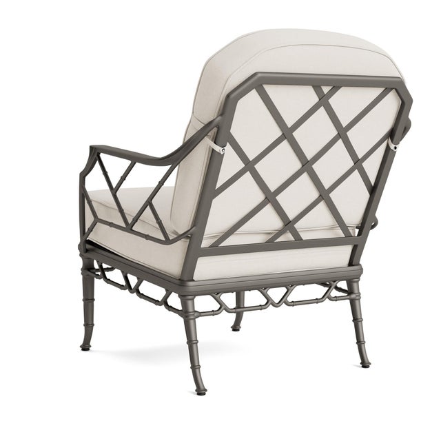 Not Yet Made - Made To Order Brown Jordan Calcutta Lounge Chair, Mica frame with Fusion Natural fabric For Sale - Image 5 of 11