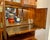 Henredon Vintage Henredon Campaign 3-Piece Wall Unit, Lighted Display Cabinet With Pull-Out Bar For Sale - Image 4 of 9