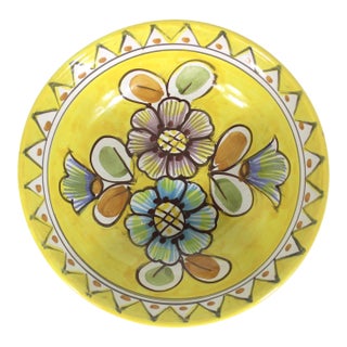 Vintage Hand Painted Italian Bowl For Sale