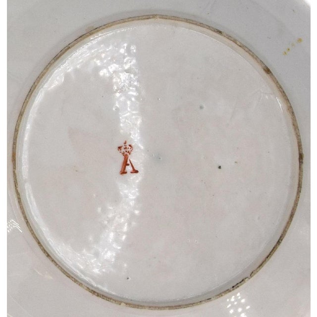 19th Century Saxony Porcelain Plates with Floral Motifs, Set of 2 For Sale - Image 4 of 5