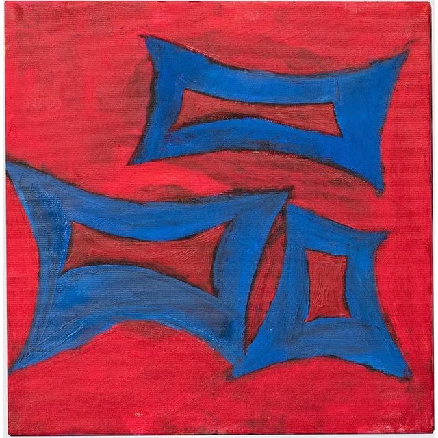 Giorgio Lo Fermo, Abstract Composition, Oil Painting on Canvas For Sale - Image 4 of 4