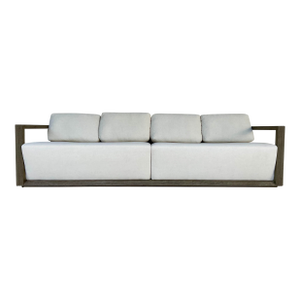 Organic Modern Gray Wood Indoor Outdoor Remsen Sofa