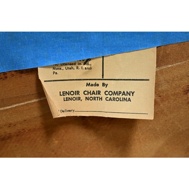 Broyhill Brasilia Mid-Century Modern Sculpted Walnut Dining Chairs, Set of Four For Sale - Image 10 of 11