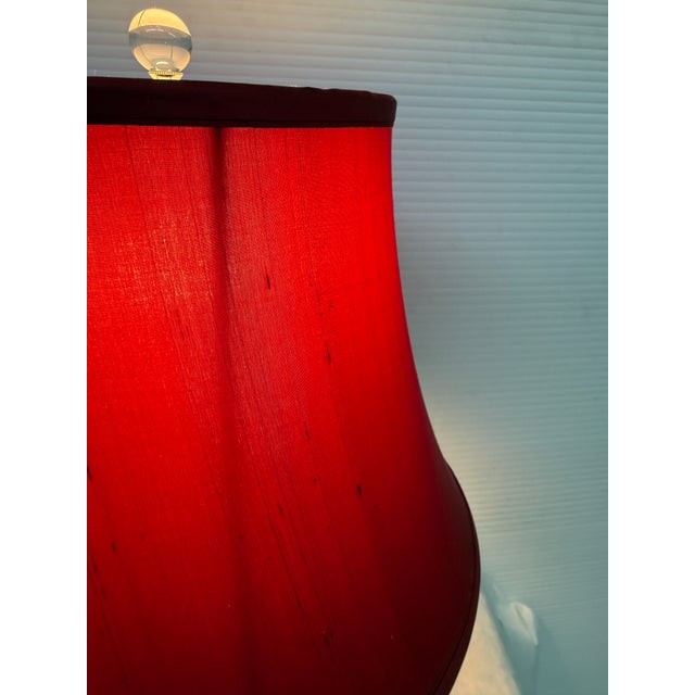 Contemporary Contemporary Glass Orb Table Lamp For Sale - Image 3 of 12