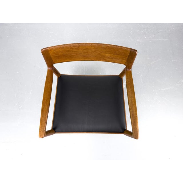 1960s Danish Teak and Leather Armchair by J. Nørgaard for Nørgaards Møbelfabrik, 1960s For Sale - Image 5 of 18