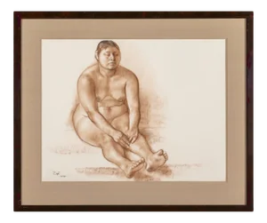 Francisco Zuniga Original Pastel Nude Painting Catalogued