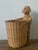 This delightful vintage woven rattan monkey basket is a charming example of the whimsical "Safari Chic" aesthetic that...