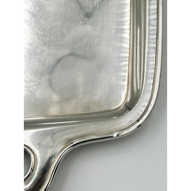 Silver Mid 20th Century Shobido Japanese Jungin Pure Silver Serving Tray, 22" For Sale - Image 8 of 13