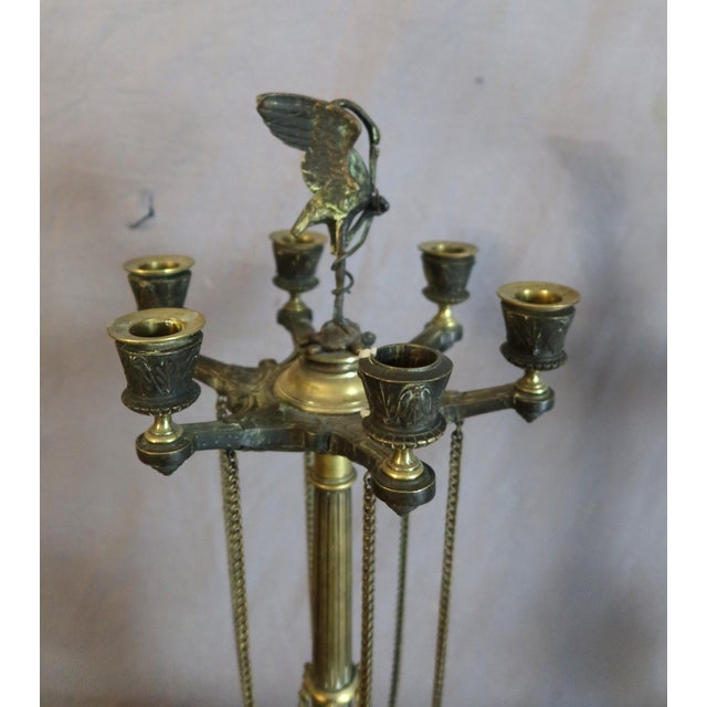 Bronze Candelabra in the Style of Barbedienne, Set of 2 For Sale - Image 3 of 10