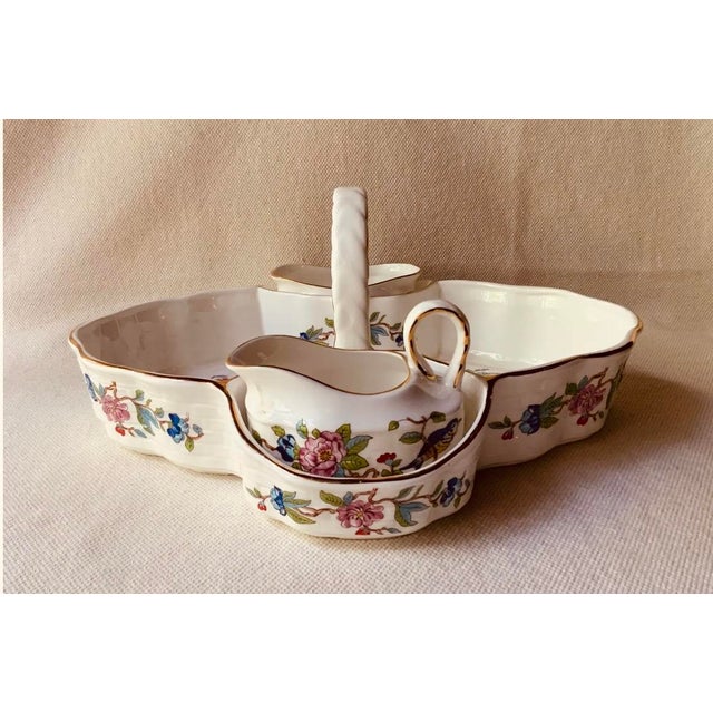 White Vintage Aynsley "Pembroke" Bone China Strawberry Basket Set - 3 Pieces For Sale - Image 8 of 18