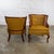 Mid 20th Century Mid-20th Century French Country Louis XV or Bergere Style Pair Low Backed Chairs With Cane Wingbacks by Fairfield Chair For Sale - Image 5 of 18