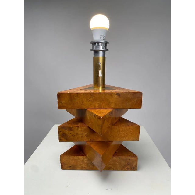 1970s Sculptural Italian Briar Table Lamp, 1970s For Sale - Image 5 of 8