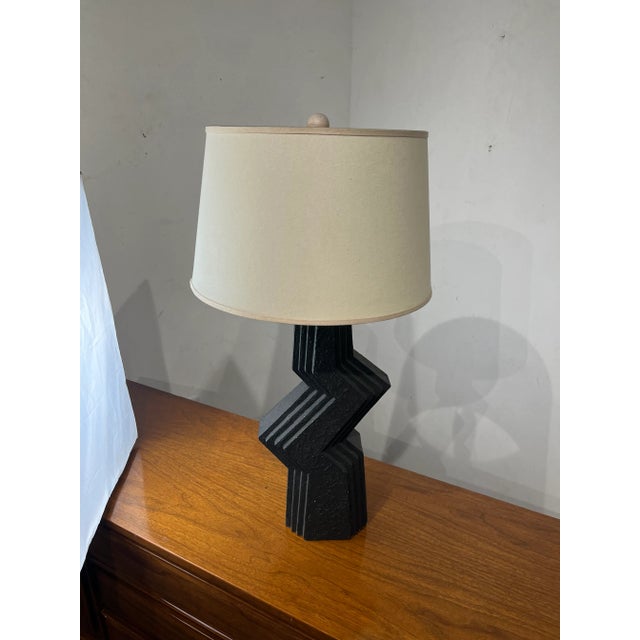 1989 Zig Zag Table Lamp by Veras Art Studios — Postmodern