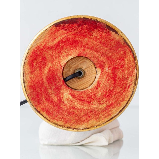 Manises Chocolate Brown Glazed Table Lamp, Spain, 1960s For Sale - Image 12 of 14