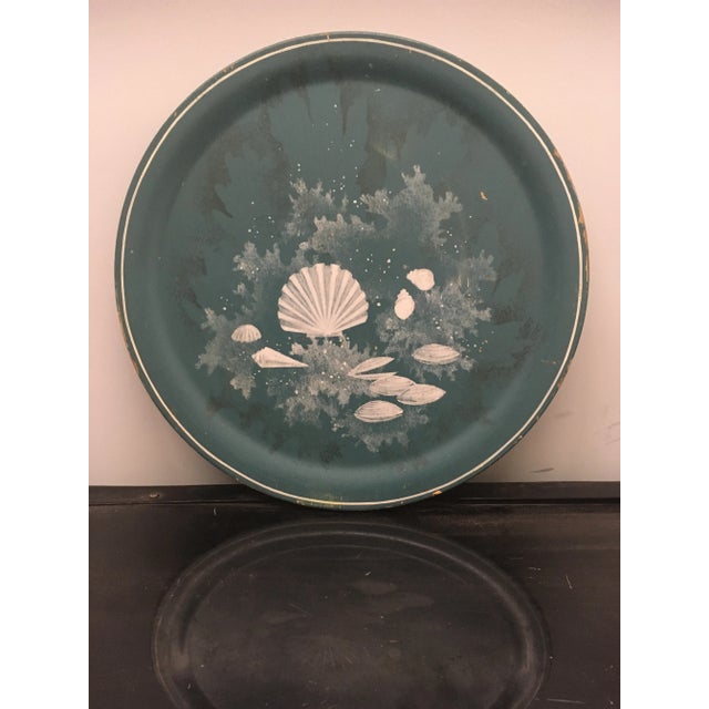 Paint Vintage Wooden Decorative Charger Plate For Sale - Image 7 of 7