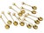 1980s Vintage Set of 12 Gucci Gold-Plated Coffee or Demitasse /Coffee Spoons Horsebit Style Handles, For Sale - Image 5 of 10