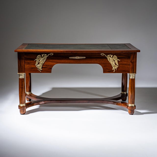 Charles X-Style Bureau Plat, France, 19th Century For Sale - Image 3 of 12