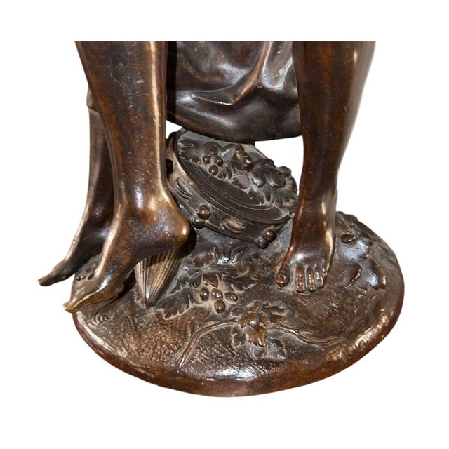 H. Dumaige Bronze Sculpture of Two Dancing Women. Late 19th Century, France. For Sale - Image 9 of 9