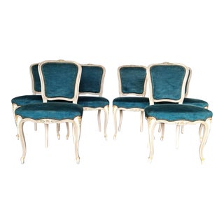 Vintage Louis XV Dining or Side Chairs - Set of 6 For Sale