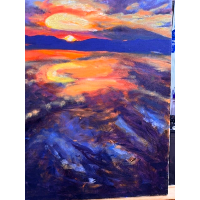 Modern Ember Tide by Kathleen Varadi, 2019 For Sale - Image 3 of 11