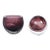 Small Contemporary Eggplant Purple Glass Vases - A Pair For Sale
