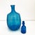 Blue Vintage Blenko Glass, 1960s Blue Blenko Ribbed Decanter Design by John Nickerson For Sale - Image 8 of 9