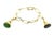Art Deco Bochic Vintage Jade Charm Link Bracelet For Sale - Image 3 of 6