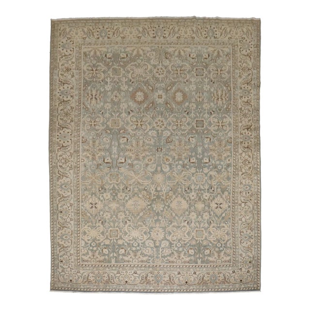 Persian Malayer Sea Foam Color Rug rug no.j4366 For Sale