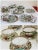 Vintage Large Chinese Famille Rose Medallions Set Salad Bowl, Oval Platter, Tea Cups & Saucers, Mini Sake/Rice Bowls Set - 19 Pieces For Sale In Miami - Image 6 of 13