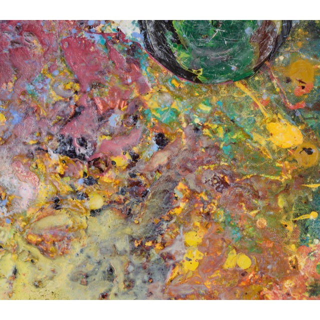 2010s "Foundation" - Abstract Expressionist Assemblage in Acrylic on Canvas by Charles David Francis For Sale - Image 5 of 9