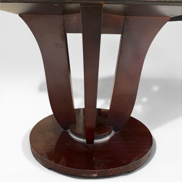 Baker Furniture Company Barbara Barry for Baker Large Art Deco Mahogany Dining Table For Sale - Image 4 of 8