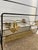 Mid-Century Modern Mid-Century Modern Black Wrought Iron and Brass Toned Magazine Rack With Leaf Motif. For Sale - Image 3 of 7
