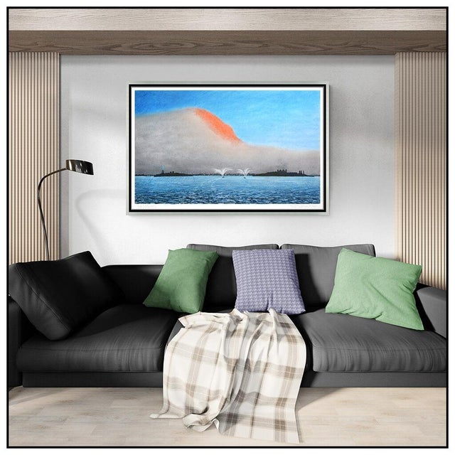 Message us to inquire about custom framing options! (Included for free with every purchase) The artwork here, "Red, White,...
