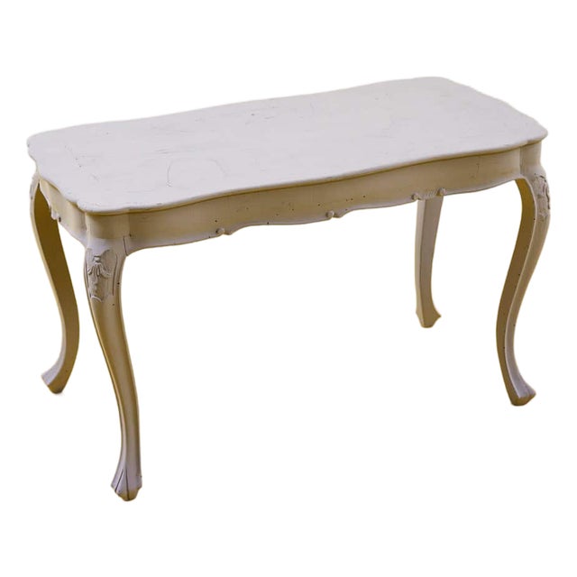 Dove Gray Wooden Coffee Table For Sale