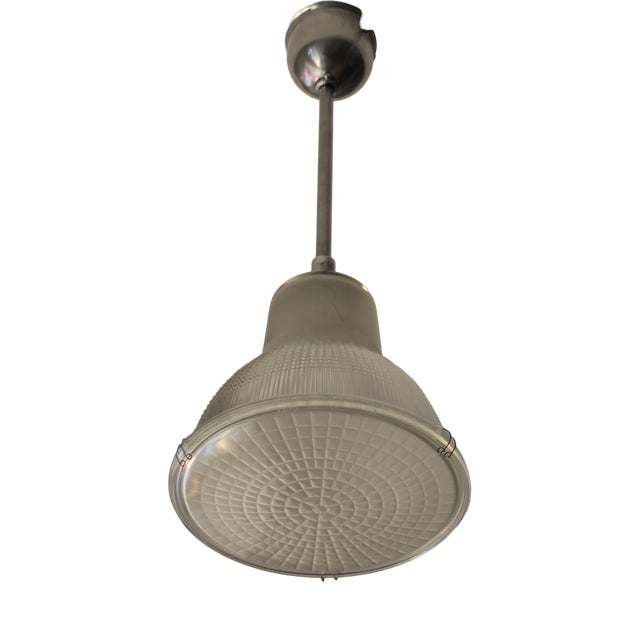 French Industrial Pendant Lamp from Holophane, 1940s For Sale