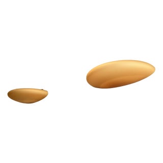 Murano Wall Lamp in Amber by Carlo Nason For Sale