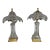 Vintage French Cofrac Art Verrier Style Freeform Crystal, Brass & Sculptural GlassTable Lamps – a Pair For Sale