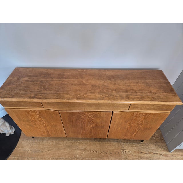 Brown Scandinavian Danish Modern Sm303b Sideboard in Beech from Skovby For Sale - Image 8 of 15