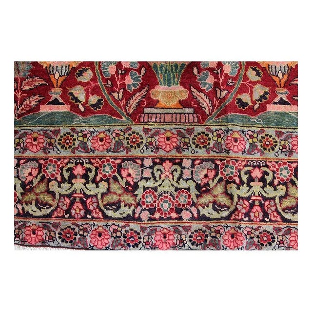 1940s Persian Tabriz Area Rug 4'2" X 6'0" For Sale - Image 11 of 13