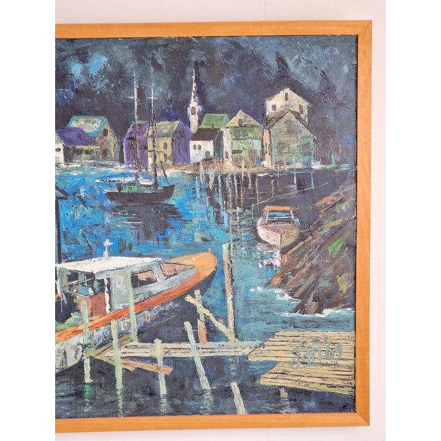 Harbor View, Acrylic on Canvas, 1969 For Sale - Image 3 of 10