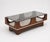 Brown Vintage Space Age Coffee Table with Smoked Glass and Wenge Wood Top, 1970s For Sale - Image 8 of 8