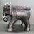 1970s 1970s Carved Solid Wood Black Indian Elephant Footstool With Cushion For Sale - Image 5 of 12