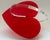 2020s Michael Gitter Clear and Red Lucite Interlocking Hearts "Love Sculpture" For Sale - Image 5 of 10