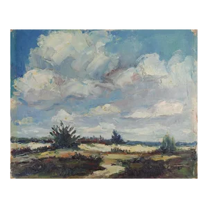 Vintage Mid 20th Century Impressionist Landscape Painting