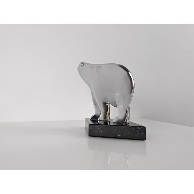 Art Deco Sculpture of Polar Bear by Karl Hagenauer, Austria, 1920s For Sale - Image 4 of 13