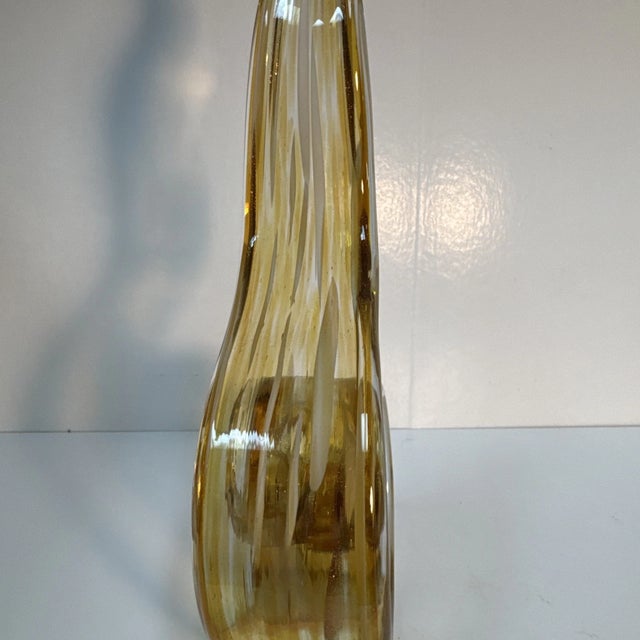 Mid-Century Modern Vintage MCM Murano Style Art Glass Sculpture Abstract For Sale - Image 3 of 5