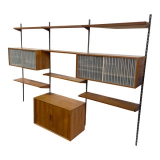 Danish Modern Wall Unit of Shelving System by Kai Kristiansen for Fm Mobler For Sale